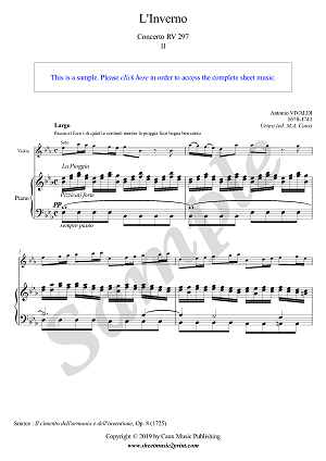Concerto RV 297 - L'inverno (2/3 : Largo) -- Urtext