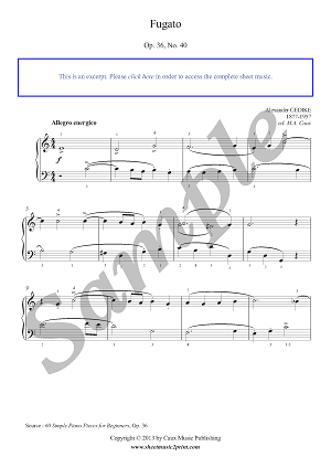 Fugato, Op. 36, No. 40