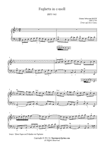Bach : Fughetta BWV 961