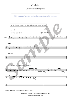 G Major Scale & Arpeggio