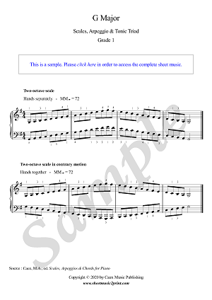 G Major - Grade 1