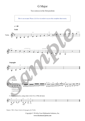 G Major Scale & Arpeggio