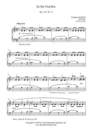 In the Garden, Op. 140, No. 4