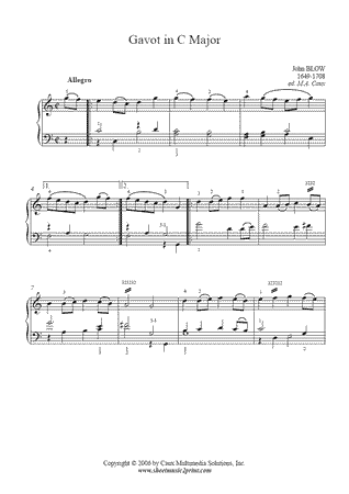 Gavot in C Major