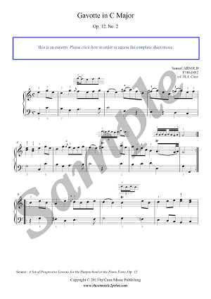Gavotte in C Major, Op. 12, No. 2