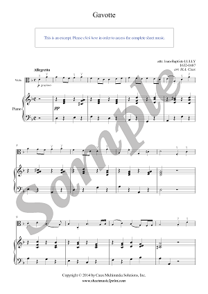 Gavotte in D minor