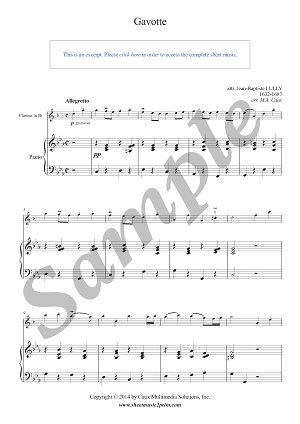 Gavotte in C minor