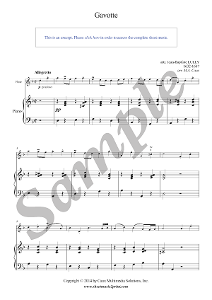 Gavotte in D minor