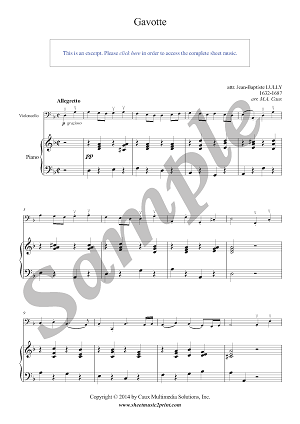 Gavotte in D minor