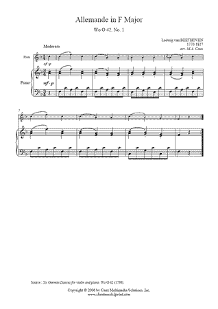 German Dance WoO 42, No. 1