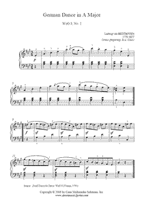 Beethoven : German Dance WoO 8, No 2