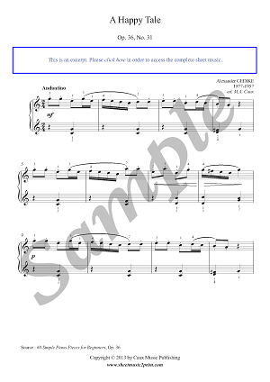 A Happy Tale, Op. 36, No. 31