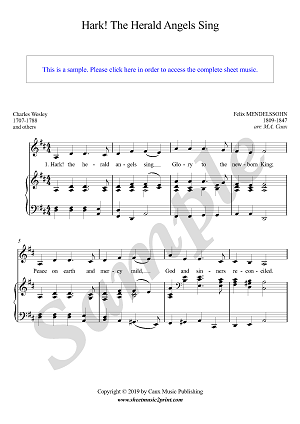 Hark! The Herald Angels Sing - D Major