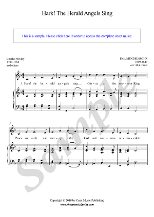 Hark! The Herald Angels Sing - F Major