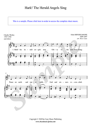 Hark! The Herald Angels Sing - G Major