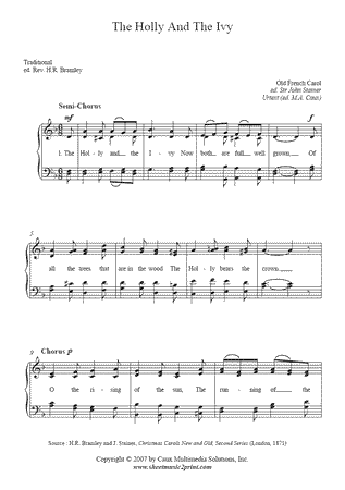 The Holly And The Ivy (Old French Carol)