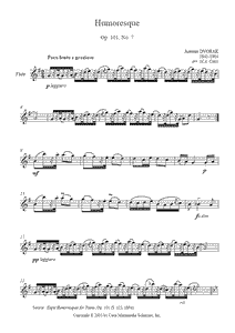 Dvorak : Humoresque, Op. 101, No. 7
