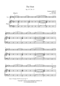 Gurlitt : The Hunt, Op. 117, No. 15 - Violin