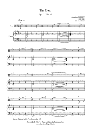 The Hunt, Op. 117, No. 15