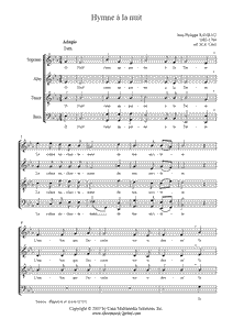 Rameau : Hymne a la nuit - Choir SATB