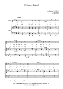 Rameau : Hymne a la nuit - Violin