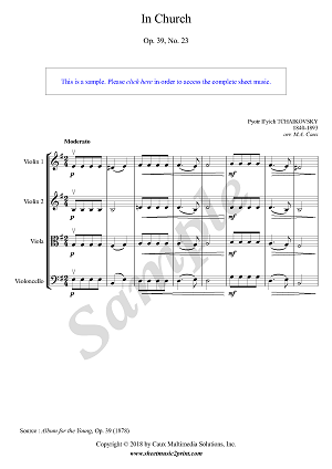 In Church, Op. 39, No. 23