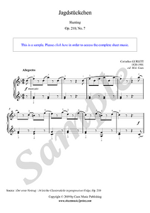 Gurlitt : Jagdstückchen, Op. 210, No. 7