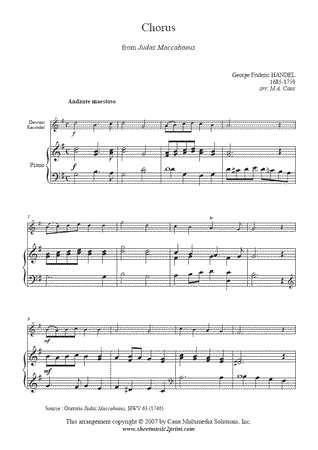 Chorus from <em>Judas Maccabaeus</em>