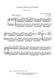 Beethoven : Landler WoO 11, No. 6