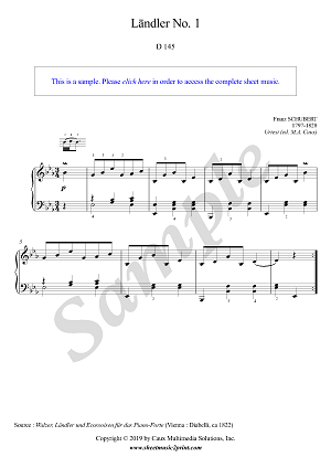 Ländler No. 1, Op. 18, D 145