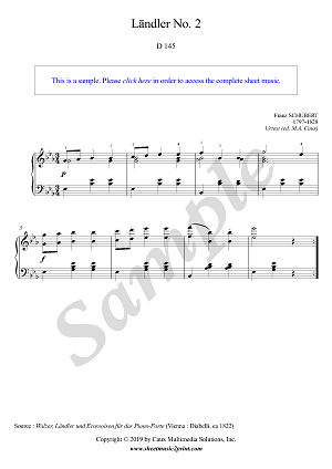 Ländler No. 2, Op. 18, D 145