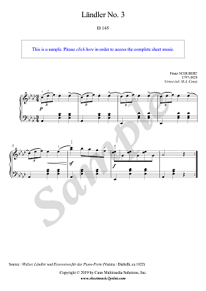 Ländler No. 3, Op. 18, D 145