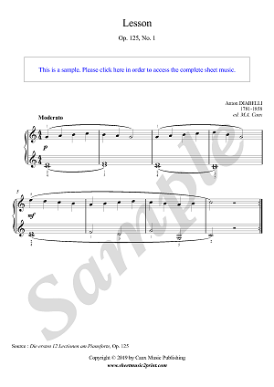 Lesson in C Major, Op. 125, No. 1
