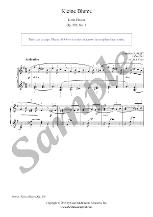 Little Flower in E minor, Op. 205, No. 1