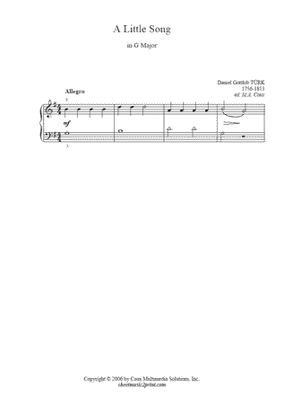 A Little Song in G Major