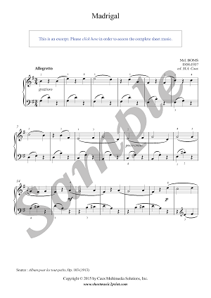 Madrigal, Op. 103