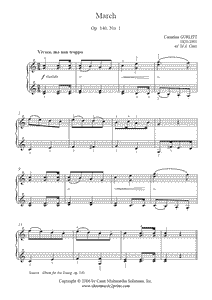 Gurlitt : March Op. 140, No. 1