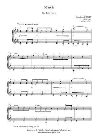 March in C Major, Op. 140, No. 1