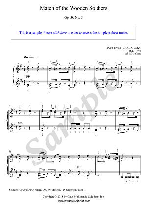 March of the Wooden  Soldiers, Op. 39, No. 5