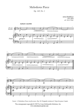 Melodious Piece, Op. 149, No. 2