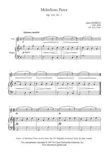 Diabelli : Melodious Piece Op. 149, No. 2 - Flute