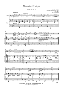 Beethoven : Menuet WoO 10, No. 2 - Viola