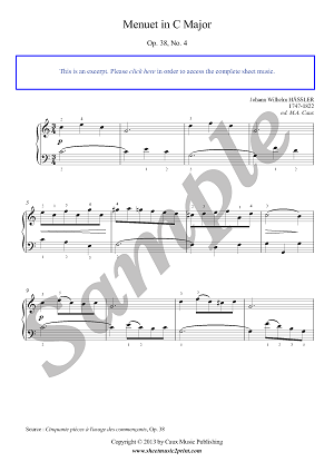 Menuet in C Major, Op. 38, No. 4