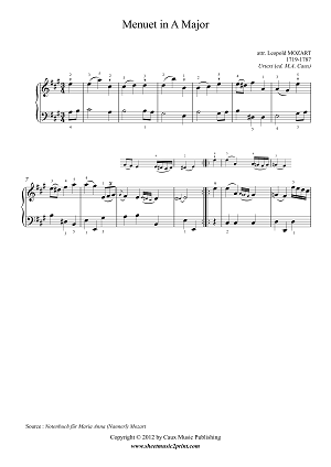 Menuet in A Major