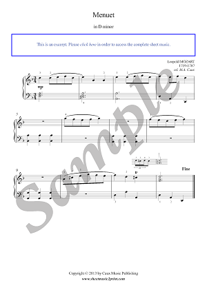 Menuet in D minor