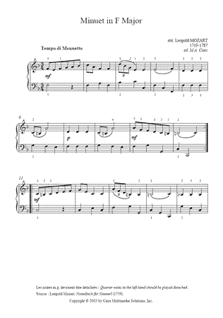 Menuet in F Major