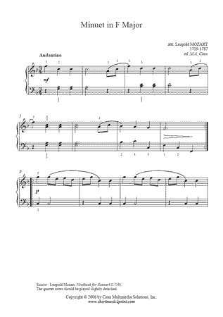 Menuet in F Major