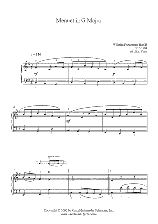 Menuet in G Major