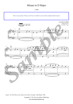 Minuet in D Major, T 460