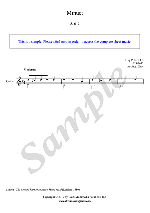Minuet Z. 649